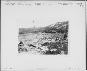 Big Creek, Florence Lake Dam