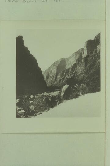 At head of Lodore. Note boat at left