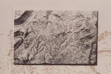 Water Canyon at lower left. The gulch at 1 Mile at middle left. Cataract Canyon at Mile 215-214 upper left. The top of the print is south