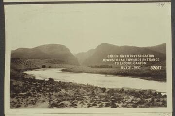 Green River Investigation: Downstream towards Entrance to Ladore Canyon