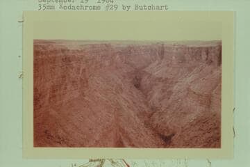 Impassible fall in Tanner Wash. "W. bench O.K."