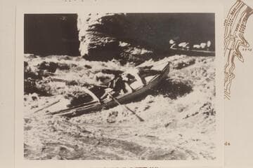 Pathe-Bray boat in 27 Mile Rapid. Mile 26.7