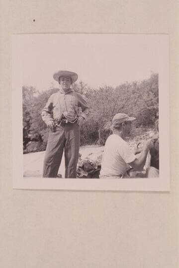 Buzz Belknap as Andy Hall. Frank LaRue at right