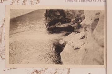 The Blue Spring. Exploration trip. Bauwens designated it "Baum Spring."