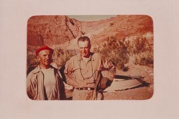 Paul Seel and Arthur Gower. They were members of the Nevills San Juan party which left Mexican Hat 1948, May 19