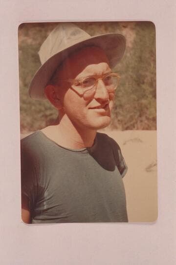 Jack Rigg. Lee's Ferry at end of Glen Canyon run. Jack made the power run with the cruisers in 1952