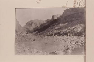 In area of last camp in Grand Canyon. Mile 274-275