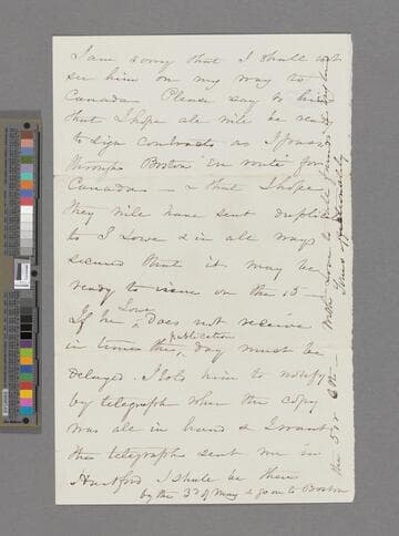 Stowe, Harriet Beecher. Letter to Annie Adams Fields