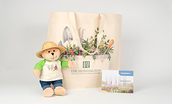 One Year of Membership to The Huntington + The Huntington Gardener Bear + The Huntington Garden Tools Tote $195 One Year of Membership to The Huntington + The Huntington Gardener Bear + The Huntington Garden Tools Tote $195